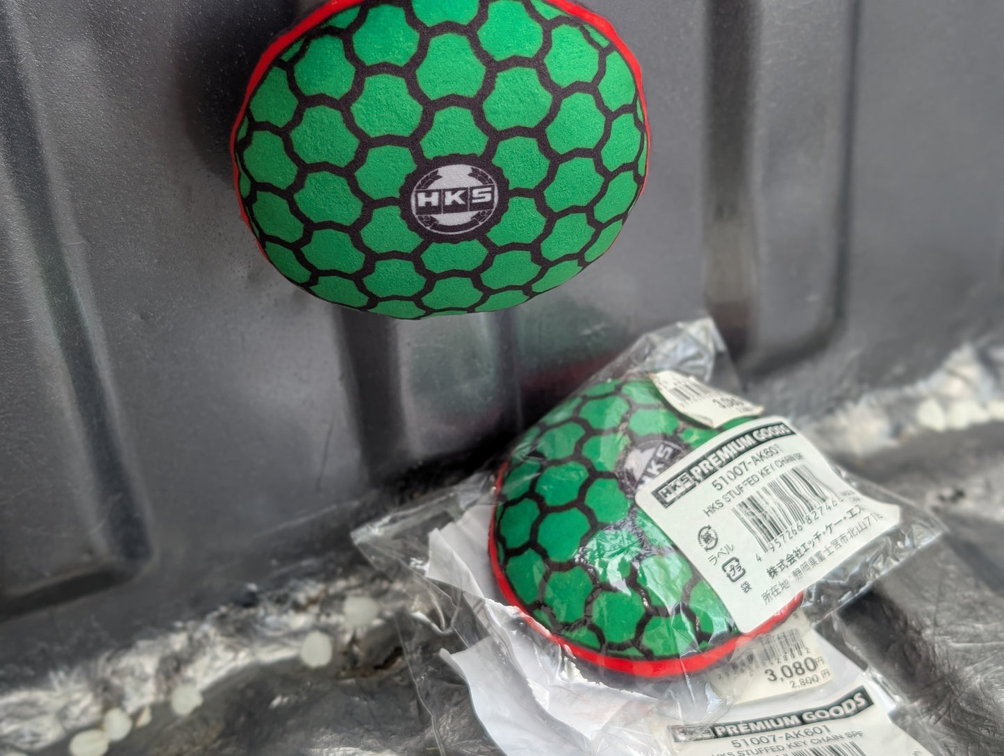 HKS Super Power Flow Stuffed Keychain | JDM Performance Key Accessory